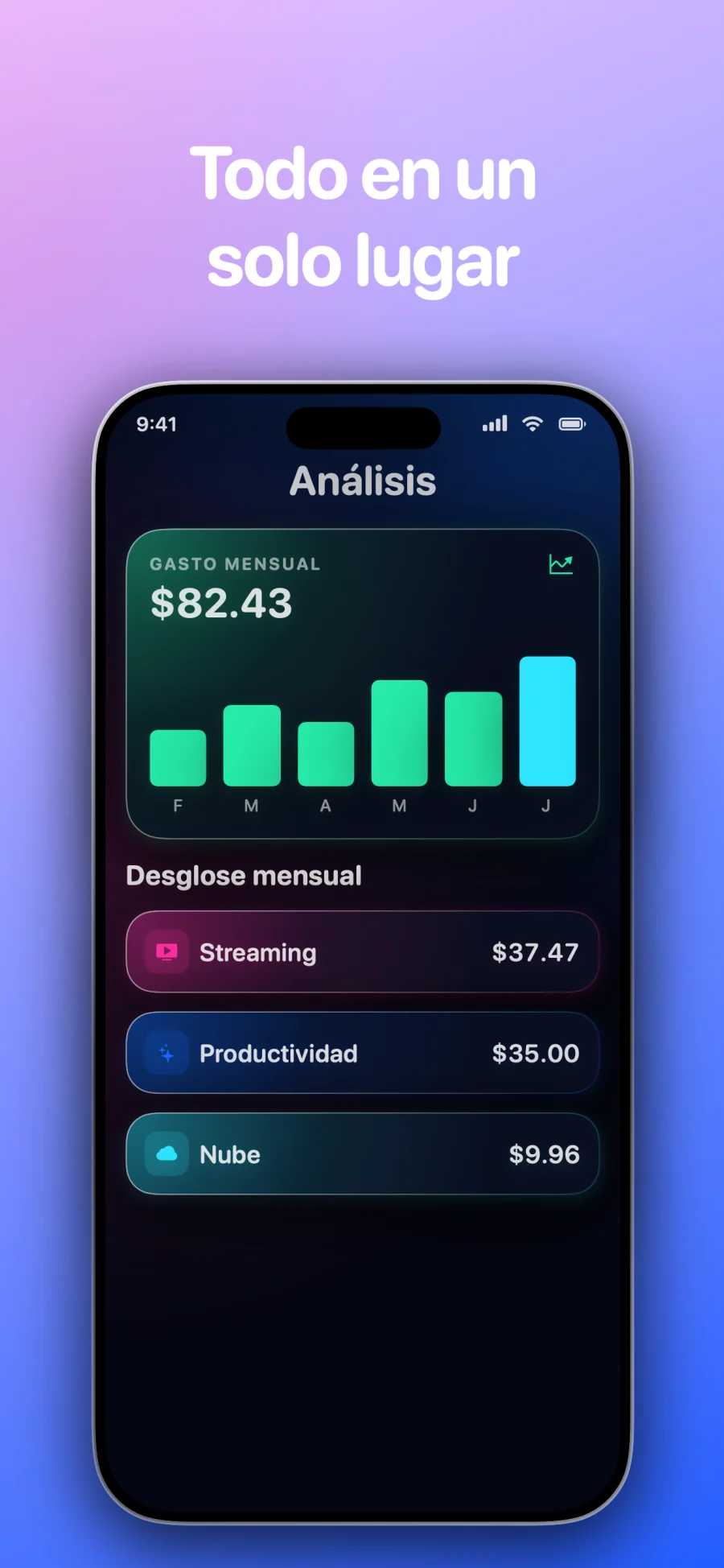 SubSub - SubTracker: pantalla de la aplicación 4