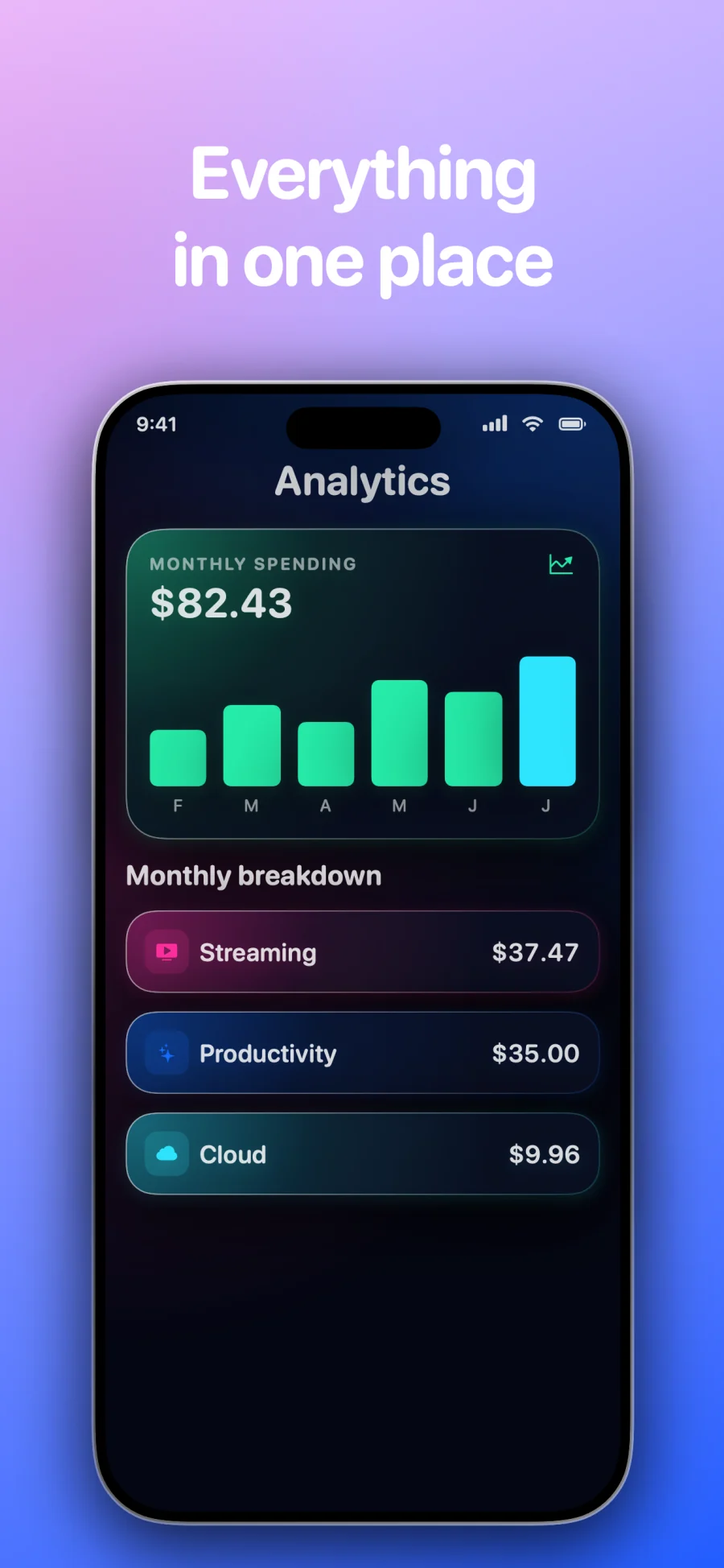 SubSub - SubTracker: app screen 4